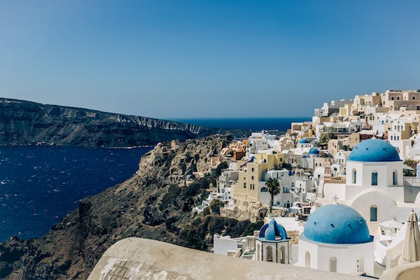 The Oia village