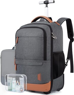 BAGSMART 40L Travel Laptop Backpacks with Wheels