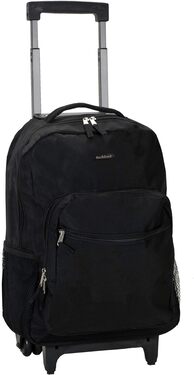 Rockland 17L  Double Handle Rolling Backpack with Wheels