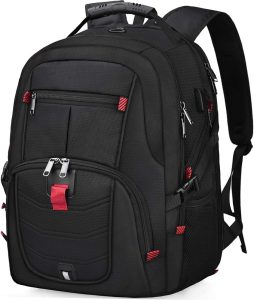 NUBILY 45L Waterproof Extra Large TSA Travel Backpack