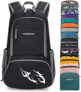 FENGDONG 35L Lightweight Foldable Waterproof Backpack