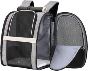 Texsens Pet Carrier Backpack with Window Blind for Small Cats