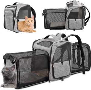 WHDPETS Expandable Pet Backpack for Cats
