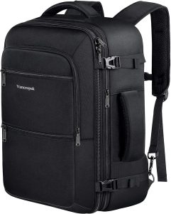 Vancropak 40L Expandable Carry-On Backpack for Men